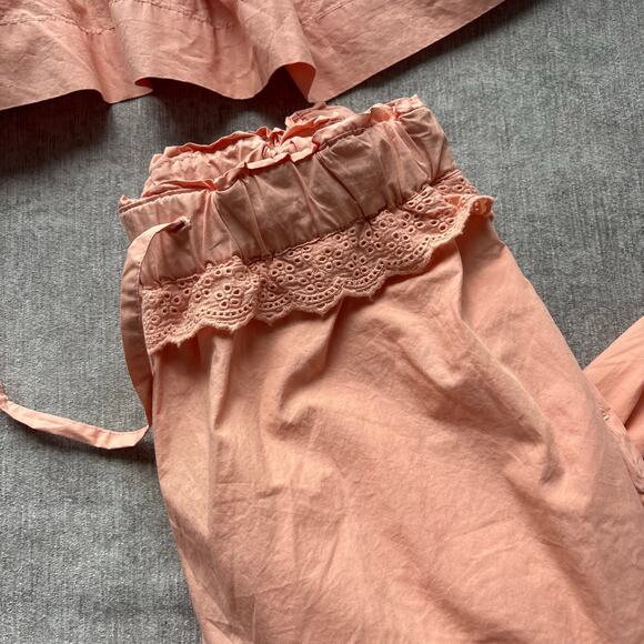 Free People Peach Cotton Set - Picture 4 of 6